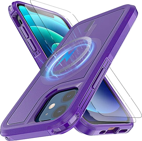 Vista 10 de Funda para iPhone 13 Pro Max y iPhone 14 Pro Max, [compatible con MagSafe] [prueba anticaídas de 10 pies] [2 protectores de pantalla de TPE]
