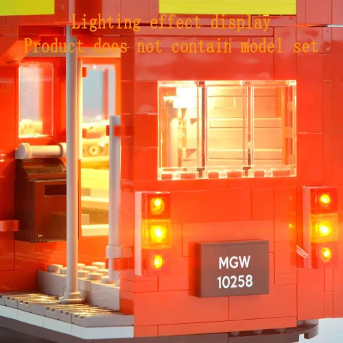 Vista 6 de GEAMENT Versión actualizada 10258 Kit de luces para Creator Expert London Bus compatible con el modelo de bloques de construcción Lego 10258