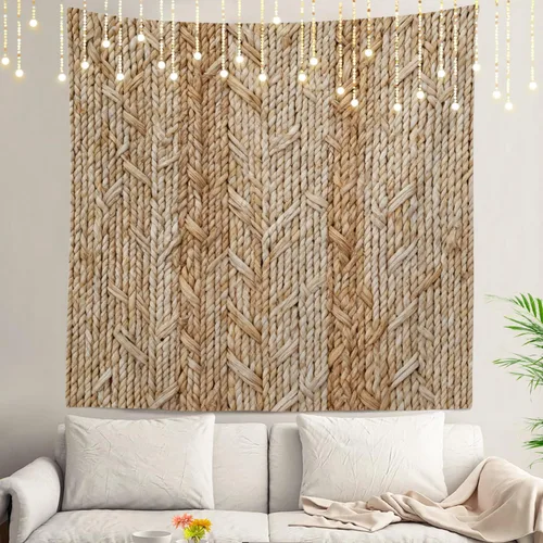 Vista 10 de Shrahala Retro Paint Abstract Tapestry, White Gold Oil Painted Work Rustic Wall Hanging Hd Print Polyester Backdrop For Dorm Room Bedroom 30 X 40 In