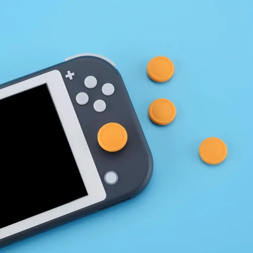 Vista 6 de eXtremeRate PlayVital Switch - Tapas de palanca de mando para Switch Lite, tapa analógica de silicona para Switch OLED Joycon con agarre para pulgar