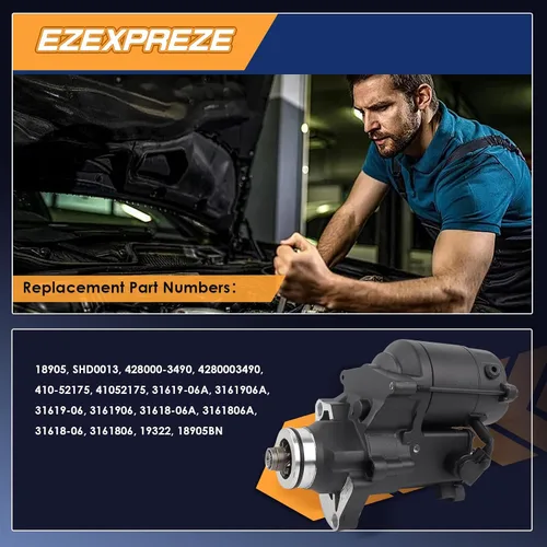 Vista 2 de Ezexpreze 18905N Reemplazo de Arranque Harley-Davidson Nuevo para 2007 Road King 2006-2014 Heritage Softail Dyna FLHR FLHRC FLHRS FLHT FLHX FLSTC