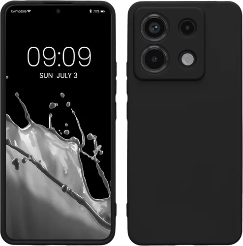 Vista 136 de kwmobile Funda compatible con Xiaomi Redmi Note 9S / 9 Pro / 9 Pro Max - Funda protectora de silicona TPU suave y delgada - Negro mate
