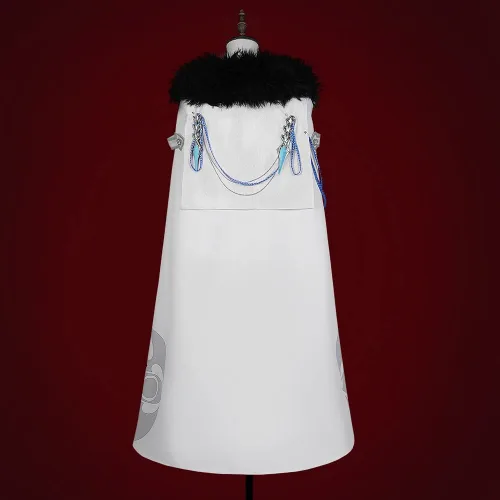 Vista 2 de Fatui Harbingers - Disfraz de cosplay de Genshin Impact, bata de Doctor Rooster para hombre