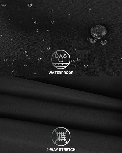Vista 3 de Outdoor Ventures Pantalones de ciclismo para hombre, resistentes al viento, pantalones deportivos impermeables para ciclismo y correr