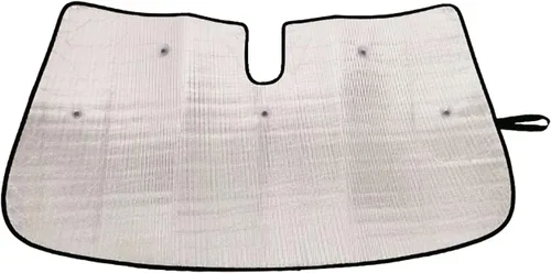Vista 2 de Parasol para parabrisas para Cadillac XT4 2017-2023, protector de visera solar de ventana delantera, bloqueador reflectante plegable para automóvil