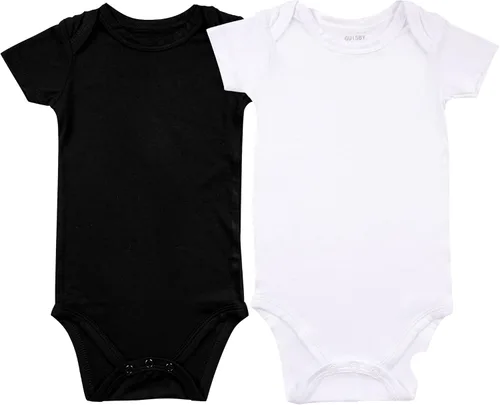 Vista 8 de GUISBY Body de manga corta para bebé, rayón de verano, recién nacido, niños y niñas, 0-24 meses
