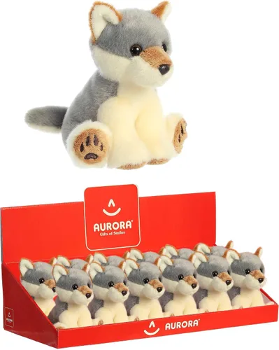 Vista 6 de Aurora - Lil Monty Moose Lil Wiley Wolf - 5" Lil Wiley Wolf, gris, modelo: 03514