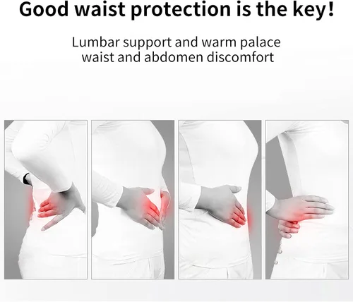 Vista 5 de Calentador de cintura de cachemira unisex para espesar la espalda soporte lumbar Abdomen Protector de riñón