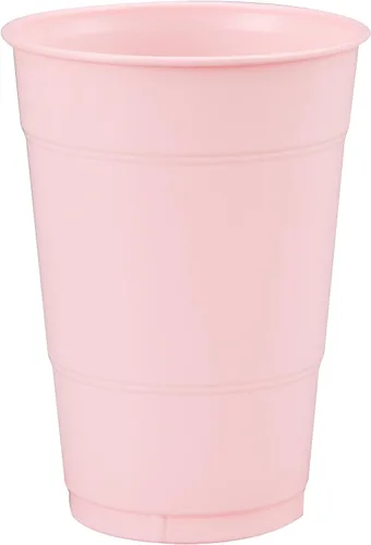 Vista 7 de Creative Converting 28304281 - 20 vasos de plástico Touch of Color, 16 onzas, rosa caramelo