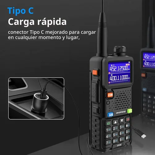 Vista 9 de Baofeng Radio UV-5RM Radio de Jamón de mano UV5R Walkie Talkies de largo