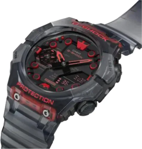 Vista 3 de Casio G-Shock GAB001G-1A - Reloj analógico digital para hombre, color negro transparente, claro negro, Toque