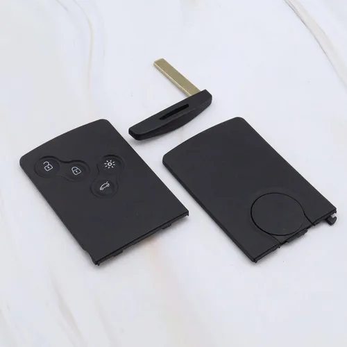 Vista 7 de Carcasa de repuesto para llavero de automóvil de 2 botones de 4 botones con llaves, funda inteligente para mando a distancia compatible con Renault