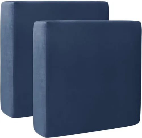 Vista 15 de Fundas de cojín de terciopelo para sofá, funda elástica para cojín de sofá suave, protector de muebles extraíble y lavable para sala de estar, Negro