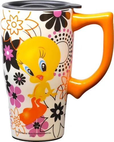 Vista 7 de Spoontiques - Tazas de viaje de cerámica - Taza Betty Boop - Para bebidas calientes o frías - Regalo para amantes del café