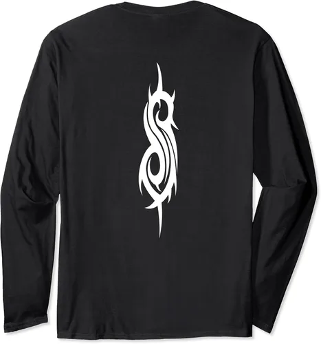 Vista 2 de Slipknot Camiseta oficial de manga larga con logotipo liso Negro S