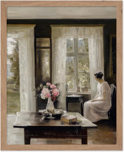 Vista 78 de Poster Master Póster de pintura vintage de The Keynote - Impresión retro de mujer a pie - Arte impresionista - Regalo para hombres y mujeres
