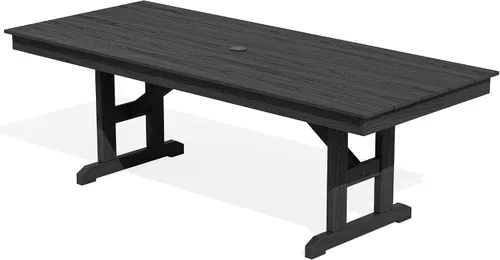 Vista 14 de SERWALL Outdoor 84" HDPE Rectangular Dining Table for 6-8,All-Weather,Aruba