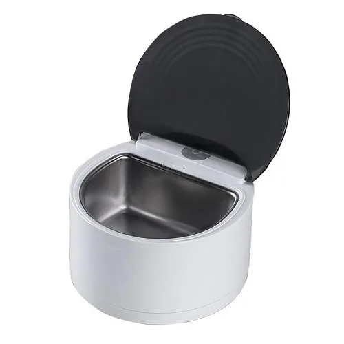 Vista 4 de 110V 60HZ Limpiador ultrasónico de dentadura 5.1 fl oz Máquina de limpieza de dientes falsos, muy seguro, simple y eficiente dispositivo de limpieza
