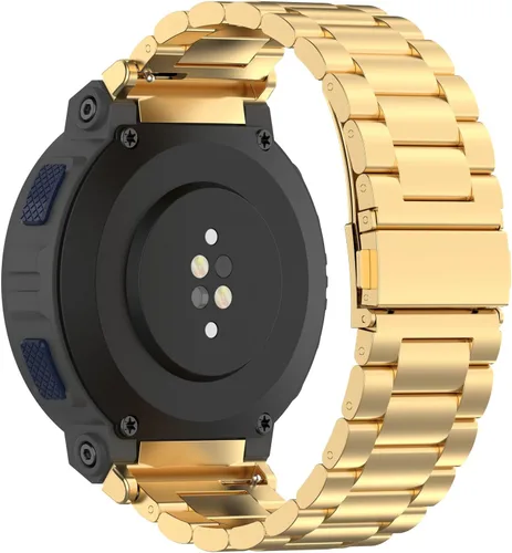 Vista 8 de Compatible con Amazfit Active Edge - Correa de reloj para hombres y mujeres, correa de metal de acero inoxidable, correa de repuesto, accesorios