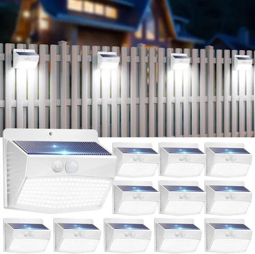Vista 37 de Peasur 1 paquete de luces solares con sensor de movimiento para exteriores