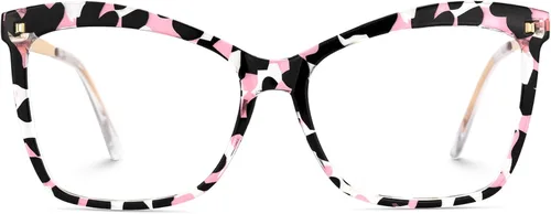 Vista 9 de Zeelool Gafas de bloqueo de luz azul mariposa de gran tamaño con estilo para las mujeres Isaebella FP0044
