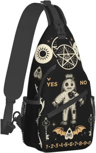 Vista 2 de BCQJNB Mochila tipo bandolera bandolera para viajes, senderismo, regalos, gótico