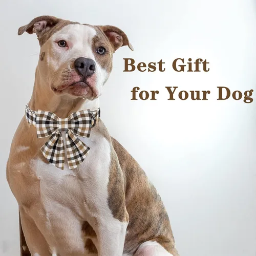 Vista 116 de Unique style paws - Collar para perros con corbatín, collar ajustable para perros y gatos, pequeño, mediano y grande
