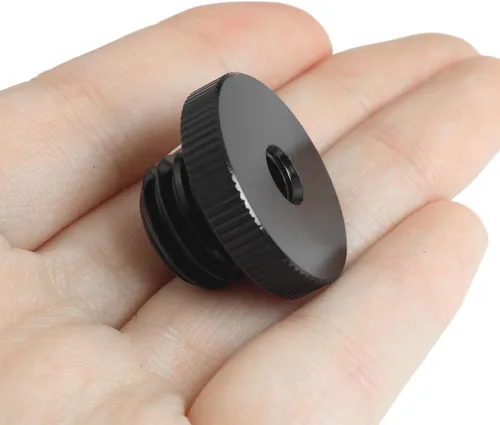 Vista 3 de Adaptador de trípode de tornillo de 1/4 a 5/8 LUORNG 5/8 pulgadas macho a 1/4 pulgadas hembra adaptador de tornillo roscado para trípode adaptador