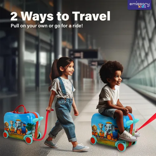 Vista 6 de Emissary Equipaje de paseo con ruedas para niños y niñas, Varios colores, Estilo B