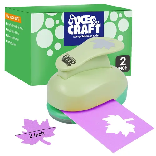 Vista 13 de UCEC Perforadora de mariposa de 1 pulgada, perforadores de papel para manualidades, perforadora de palanca hecha a mano, forma de agujero