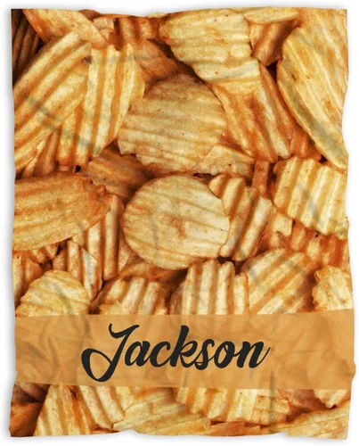 Vista 26 de Manta de chips Nachos para otoño, invierno, primavera, todas las estaciones, cálida y mullida de 40 x 30 pulgadas, para mascotas, microfelpa Chips