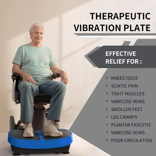 Vista 2 de Equipo de ejercicio con placa de vibración para fitness, máquina de ejercicio con forma de cuerpo entero, plataforma de vibración, ajuste