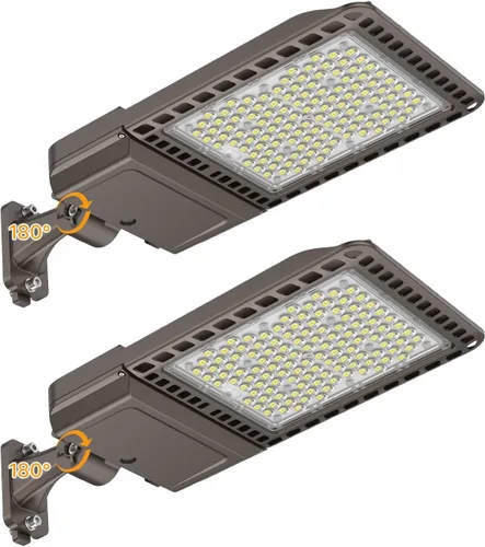 Vista 11 de Luces de Estacionamiento 240W 36000LM Montaje de Brazo Ajustable Luces de Caja de Zapatos para Exteriores con Fotocélula de Anochecer a Amanecer