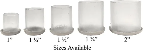 Vista 2 de Protector de suelo para patas de silla, funda transparente con deslizamiento para alfombra (5 (1 pulgada)