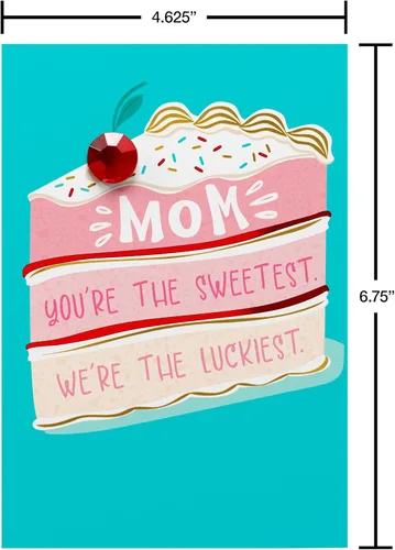 Vista 5 de American Greetings Tarjeta de cumpleaños para mamá de nosotros (More Wonderful Than You)