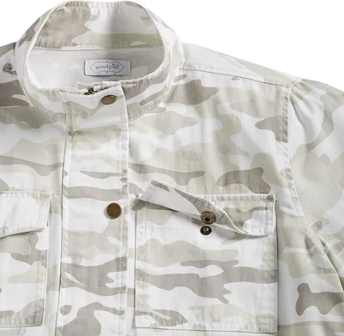 Vista 3 de Mud Pie Chaqueta utilitaria Porter para mujer Blanco
