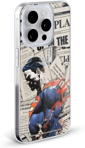 Vista 4 de Head Case Designs Funda rígida con licencia oficial de Superman DC Comics Newspaper 80th Anniversary compatible con Apple iPhone 11 Pro Max