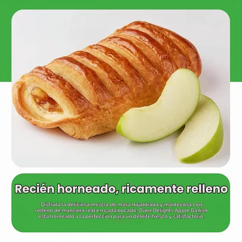 Vista 4 de Oven Delights - Pasteles daneses de manzana, pastelería de desayuno fresco, 4 onzas, paquete de 6
