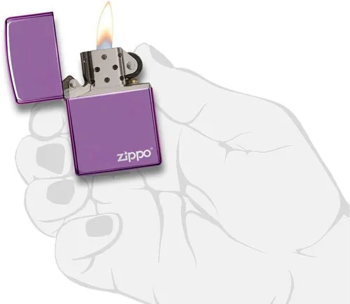 Vista 4 de Encendedores Zippo de Color Alto pulido púrpura