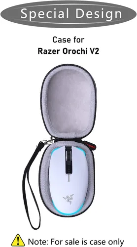 Vista 6 de XANAD Estuche de viaje para Razer Orochi V2 o Logitech G705 Mobile Wireless Gaming Mouse - Bolsa organizadora de transporte