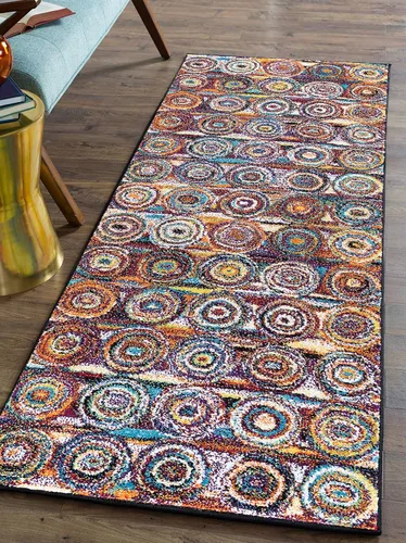 Vista 12 de Tayse Kadin - Alfombra con diseño de círculos, Polipropileno