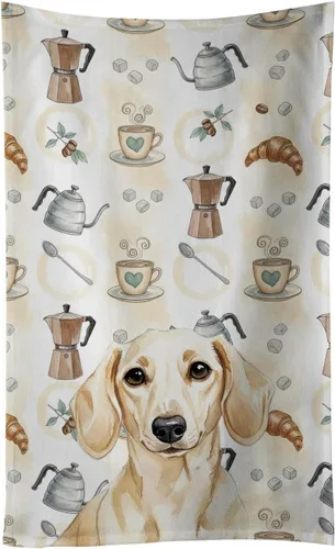 Vista 343 de Caroline's Treasures Afghan Hound - Toalla de cocina para barra de café, terciopelo frontal y lazo de algodón, lavable a máquina Sabueso afgano