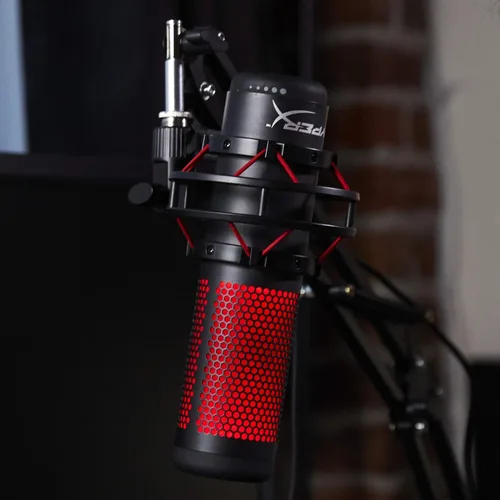 Vista 7 de HyperX QuadCast - Micrófono de condensador USB para PC PS4 y Mac renovado