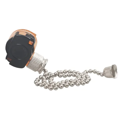 Vista 2 de 2 interruptores de luz para ventilador de techo, interruptor de lámpara de ventilador E87438 con cadena de cuentas de 11 pulgadas, encendido