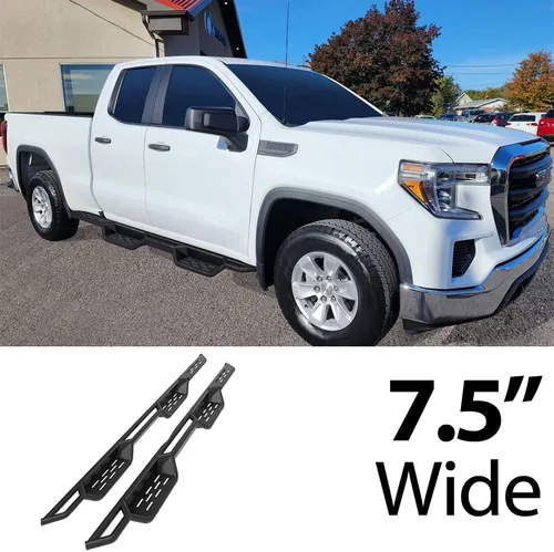 Vista 2 de HD Ridez Paso de caída rueda a rueda compatible con Chevy Silverado GMC Sierra 1500 2019-2026 Extended Cab 6.5 pies y 2500 3500 2020-2026