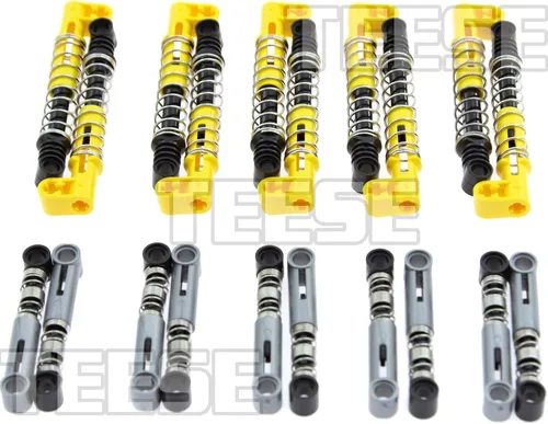 Vista 2 de TEESE 20 piezas de amortiguador compatibles con piezas técnicas, piezas de repuesto de 6L/9.5L MOC para automóvil, camión, rueda (color aleatorio)