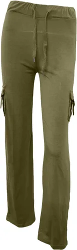 Vista 3 de Cargo Pants for Women Bootcut Yoga Pants Wide Leg Sweatpants Plus Size Workout Gym Trousers with Button Pockets