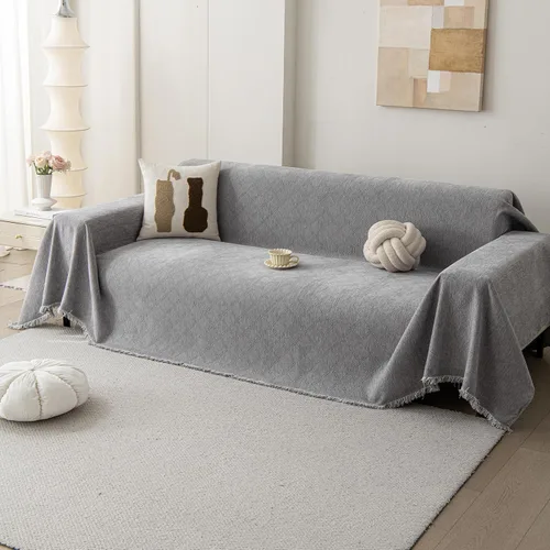 Vista 34 de DREAMINGO Funda de Sillón de Chenilla Fundas de Sofá Jacquard Lavables Protector de Muebles Funda de Sofá Reclinable 1 Cojín Funda de Silla