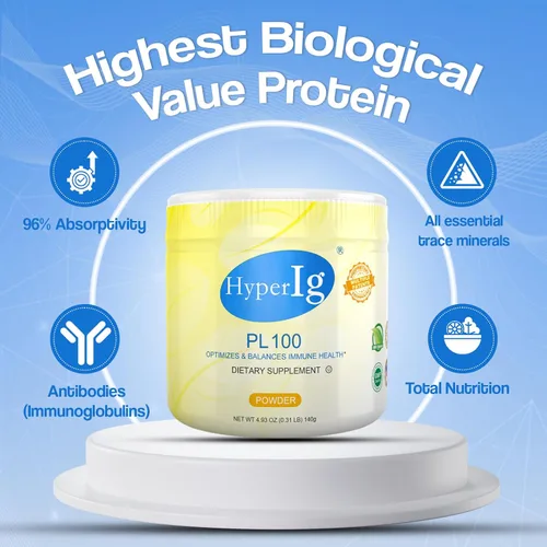 Vista 5 de Proteína de huevo en polvo PL-100, suplemento hiperinmune de huevo, 4.94 oz – Apoyo inmunológico, bienestar digestivo, energía y fuerza muscular