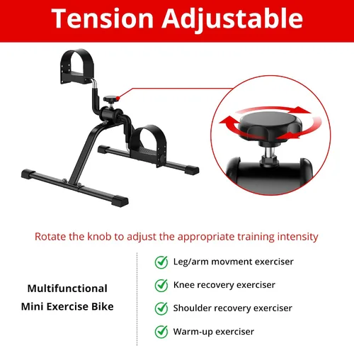 Vista 6 de MOMODA Bicicleta estática de piernas y brazos con monitor LCD